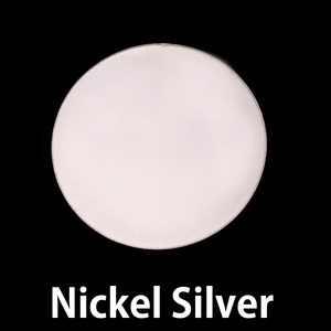 Metal Stamping Blanks Nickel Silver Round, Disc, Circle, 25mm (1"), 24g